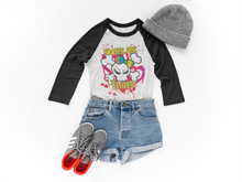 Skater Girl Bad Attitude  Raglan fashion T-Shirt