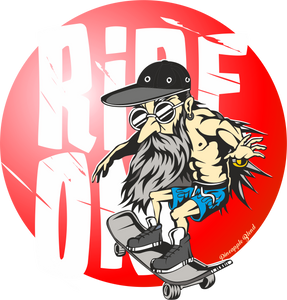 Ride On  Red circle Logo T-Shirt