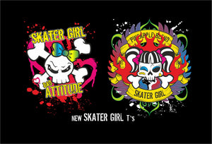 Skater Girl Logo fashion T-Shirt